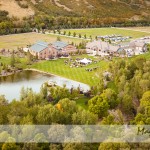 Kylee + Seth {helicopter reception shots}