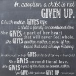 Adoption | why a child is not “given up”