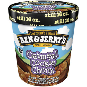 ben jerrys oatmeal cookie chunk