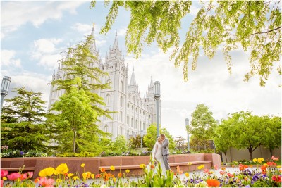Salt Lake Temple Wedding by Terra Cooper Wedding Photographer